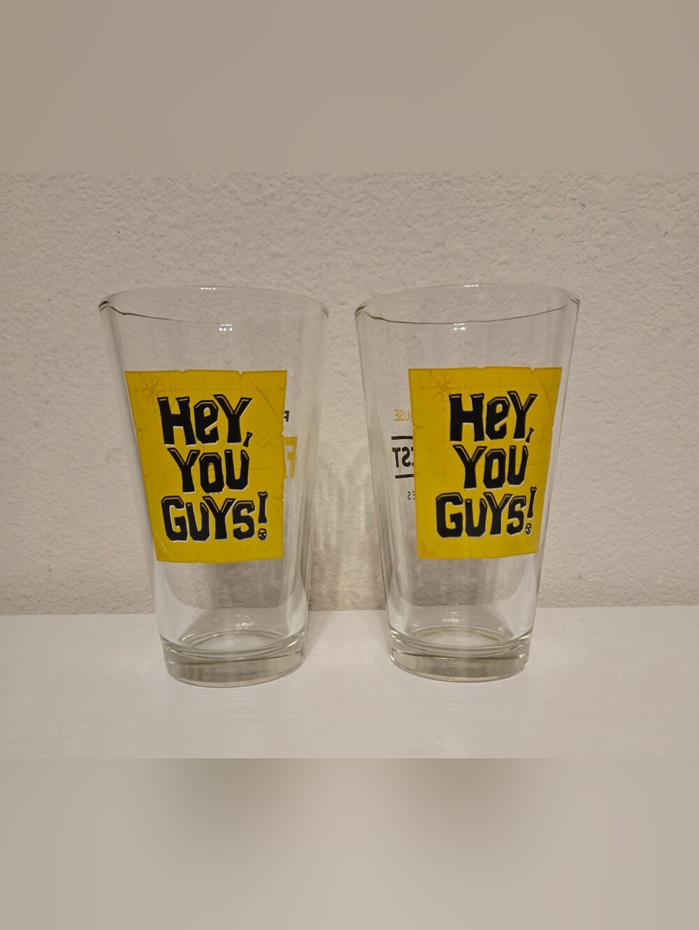The Goonies! Hey You Guys!  Pint Glasses - Set of 2.